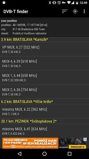 DVB-T finder Screenshot1