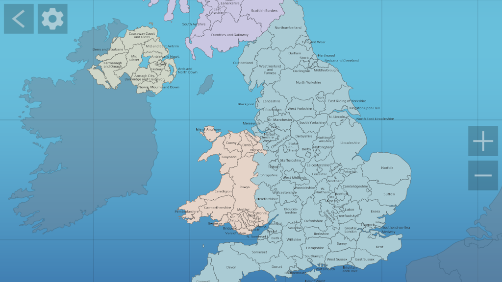 UK Map Quiz Screenshot1