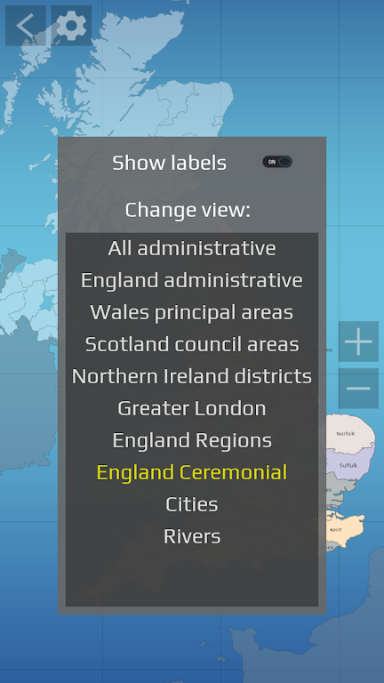 UK Map Quiz Screenshot2