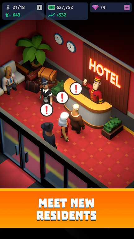 Idle Hotel Tycoon Empire Screenshot3