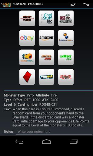 Wishlist for YuGiOh! Screenshot4