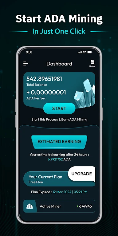 Cardano Mining, ADA Miner Screenshot2