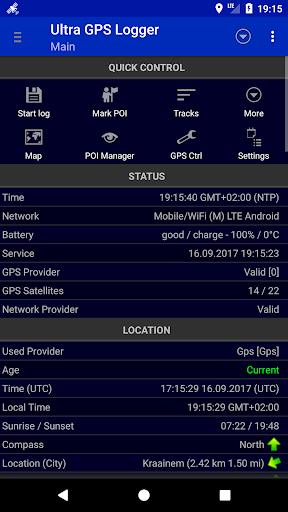 Ultra GPS Logger Lite Screenshot2