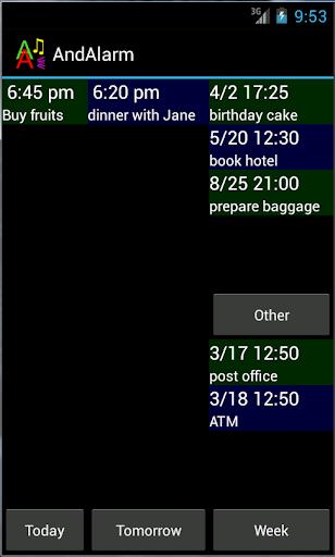 NewAlarm Alarm Calendar Screenshot4