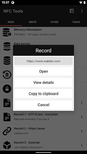 NFC Tools Screenshot2