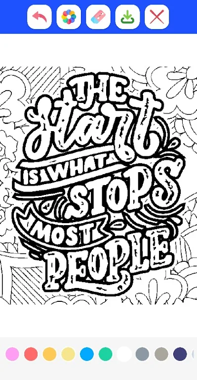 Graffiti Quotes Coloring Book Screenshot2