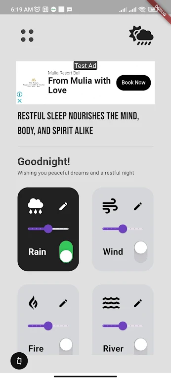 Rain Sounds for Sleep & Relax Screenshot1