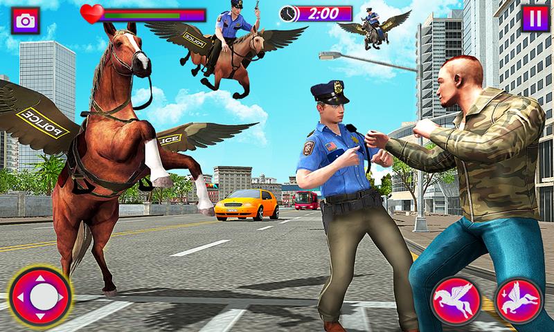 Flying Horse Police Chase Sim Screenshot2