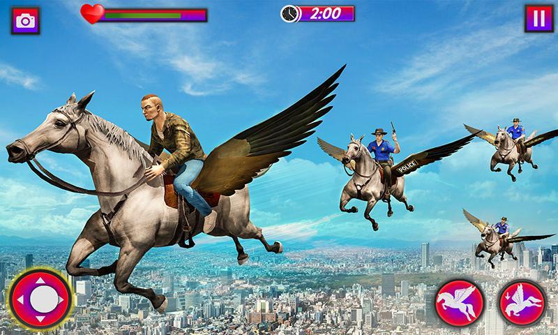 Flying Horse Police Chase Sim Screenshot1