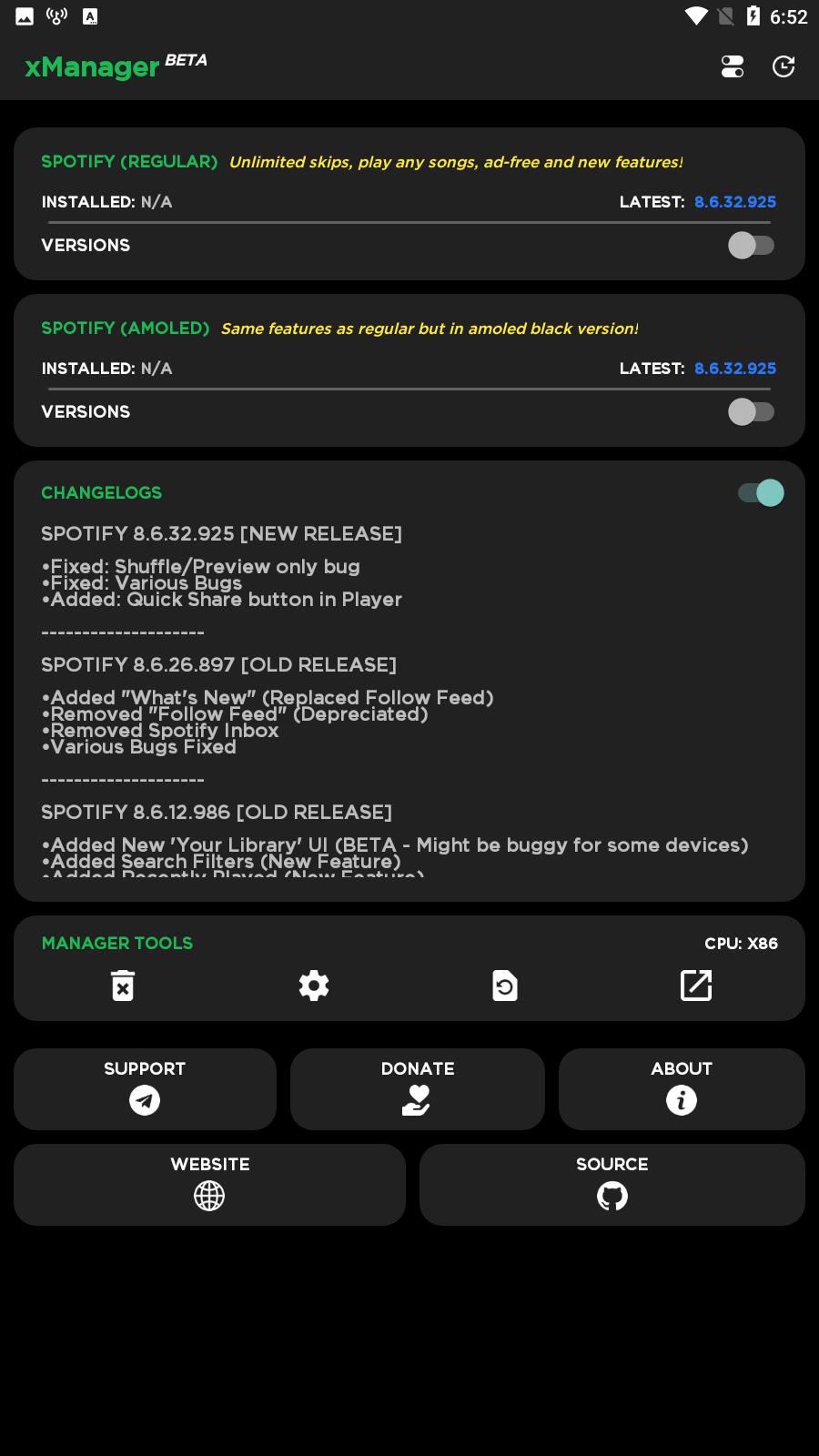 xManager For Spotify Screenshot4