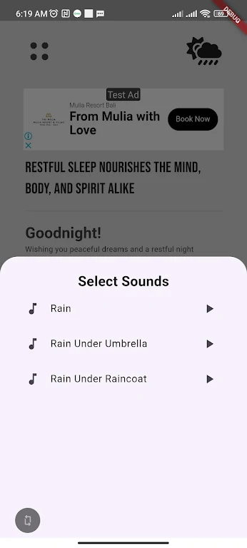 Rain Sounds for Sleep & Relax Screenshot2