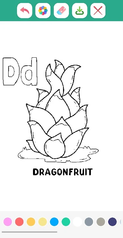 Tropical Fruits Coloring Book Screenshot4