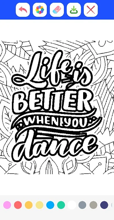 Graffiti Quotes Coloring Book Screenshot3