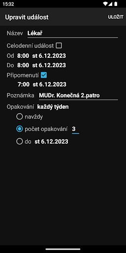 Kalendář CZ Screenshot3