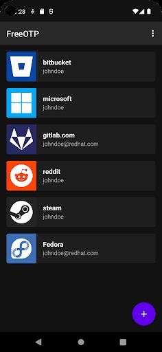 FreeOTP Authenticator Screenshot3