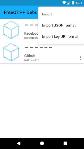 FreeOTP+ (2FA Authenticator) Screenshot3