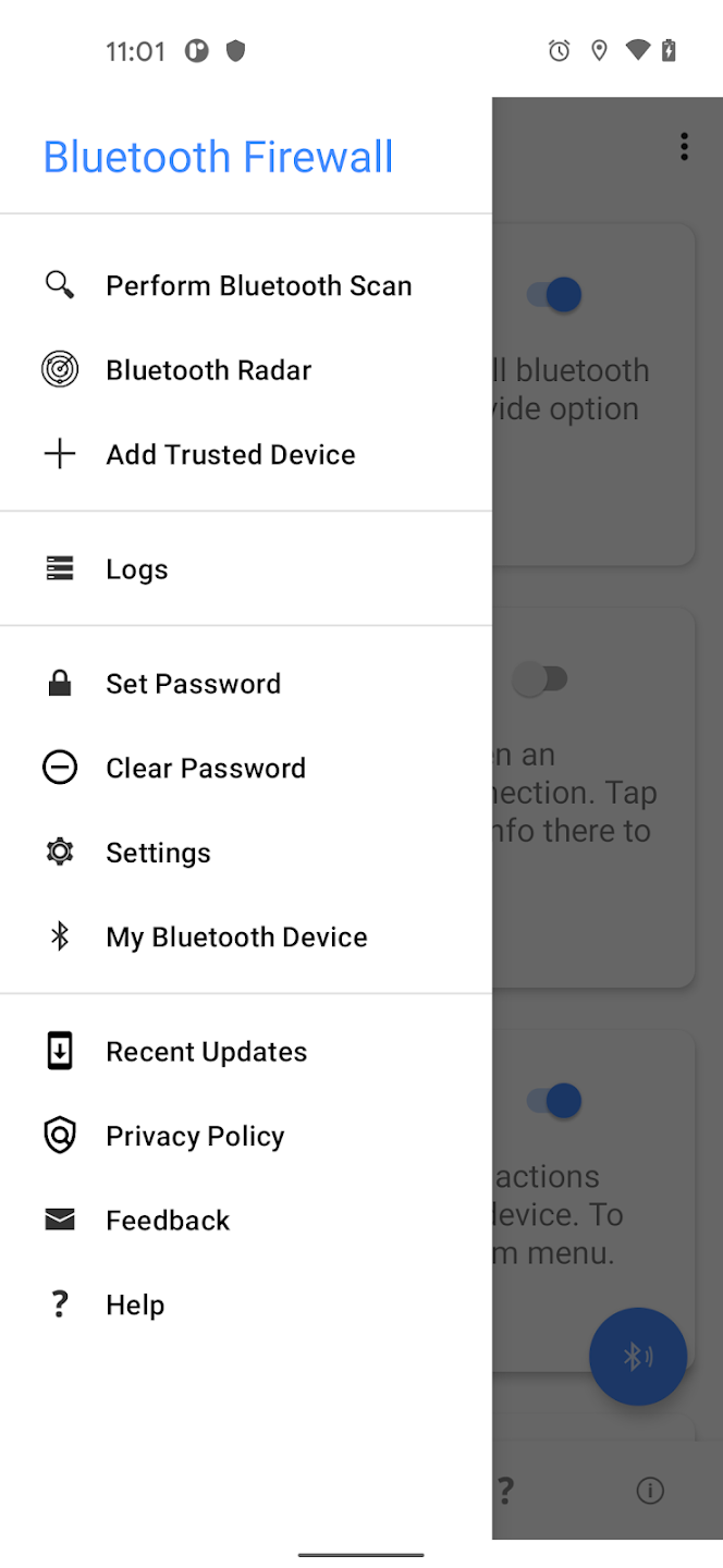 Bluetooth Firewall Trial Screenshot2