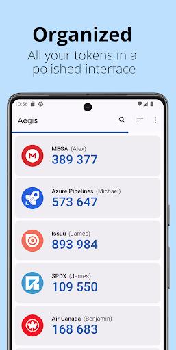 Aegis Authenticator - 2FA App Screenshot1