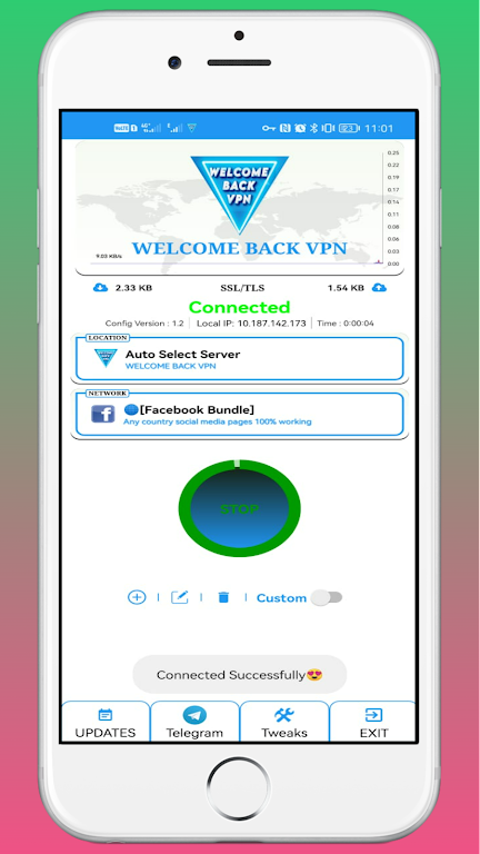 WELCOME BACK VPN Screenshot3