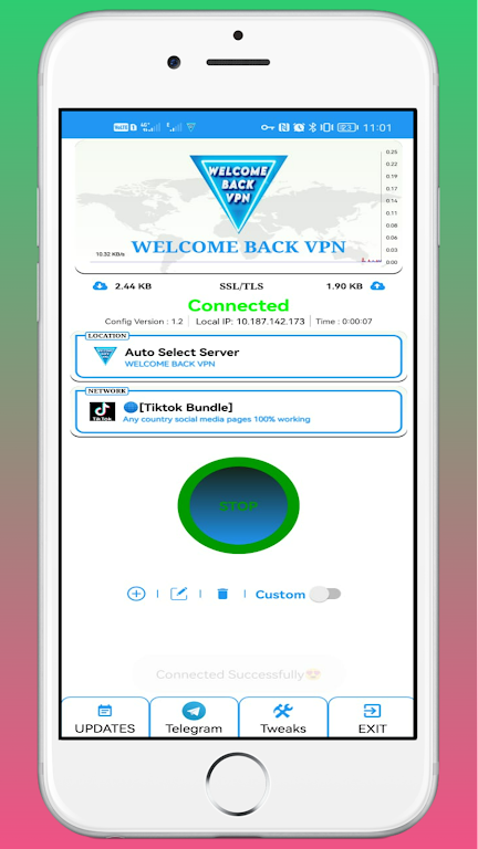 WELCOME BACK VPN Screenshot2