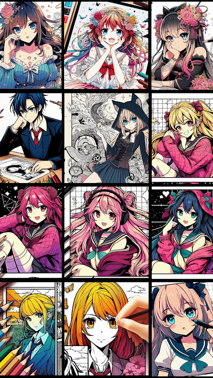 Anime Coloring Book: Color Art Screenshot1