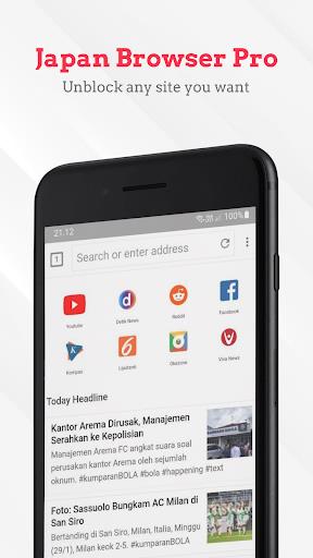 Japan VPN Browser Pro Screenshot1