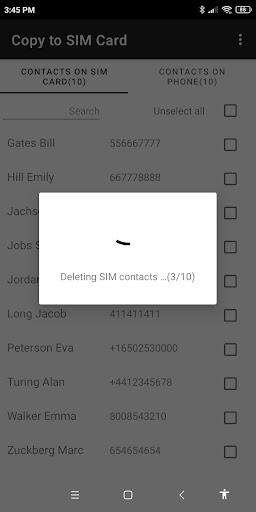 Copy to SIM Card Screenshot3