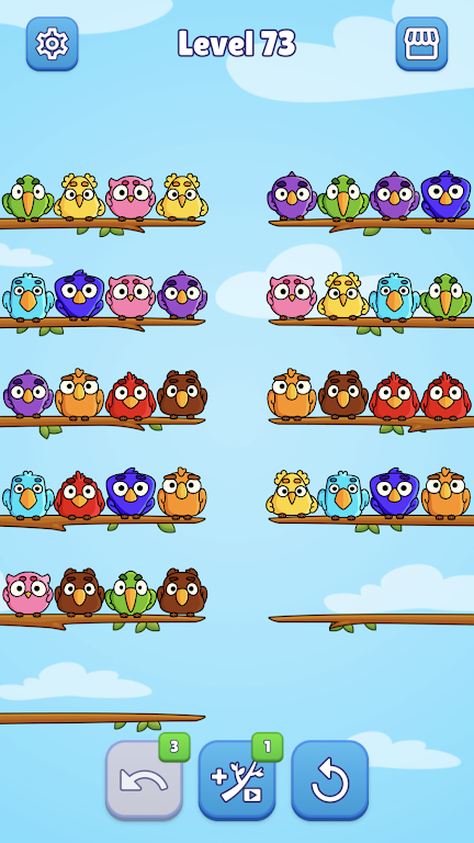 Birds Sort Puzzle Screenshot3