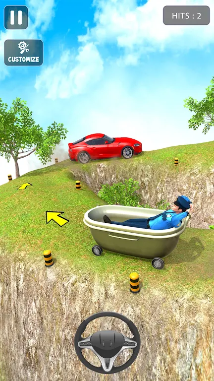 Mini Car Climb Driving Game Screenshot2