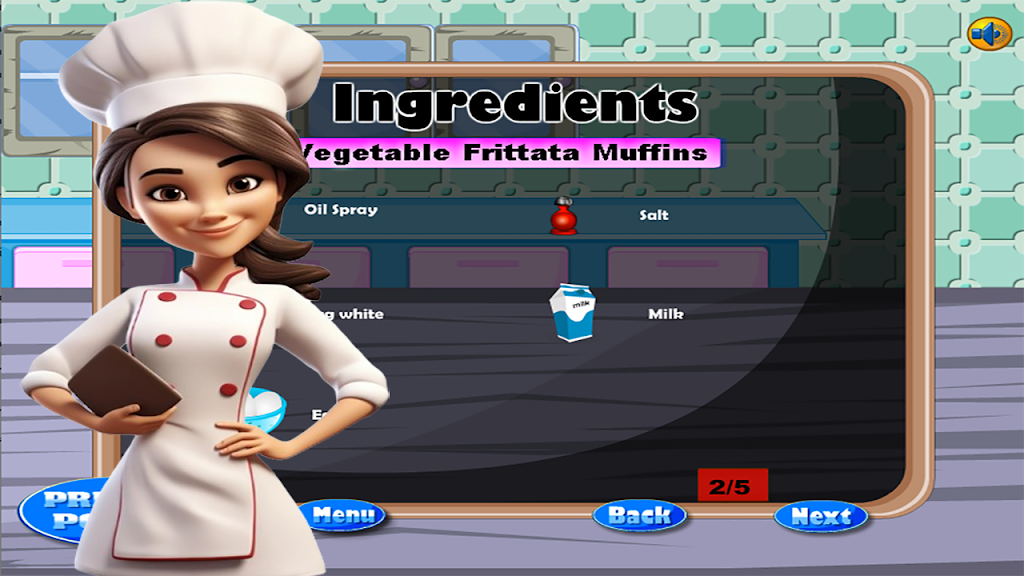 game cooking vegetable muffins Screenshot3