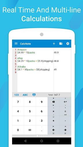 CalcNote - Notepad Calculator Screenshot1