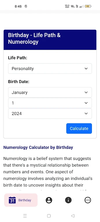 Life Path Number & Numerology Screenshot1