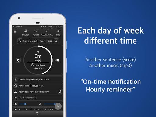 Speaking Alarm Clock - Hourly Screenshot2