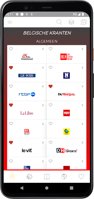 Belgische kranten Screenshot1
