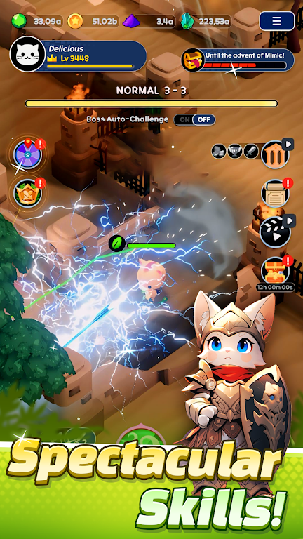 Tower Cat Battle: Idle Cat RPG Screenshot3