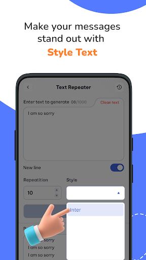 Text repeater 10k: Text bomber Screenshot4