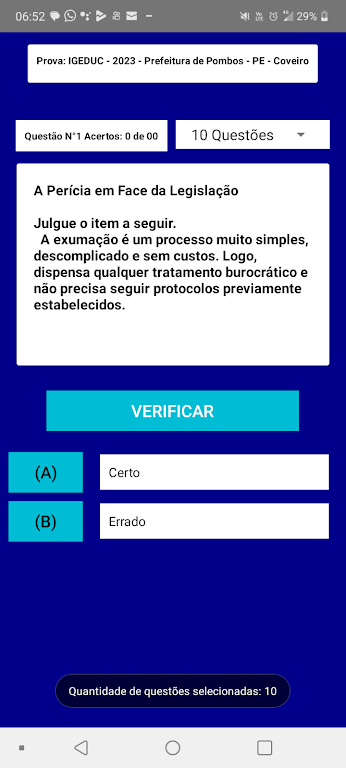 Questões de Criminalística Screenshot3