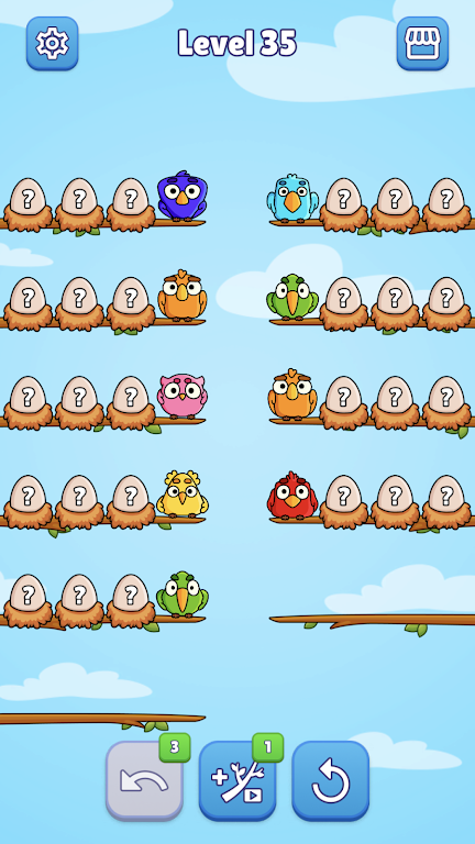 Birds Sort Puzzle Screenshot4