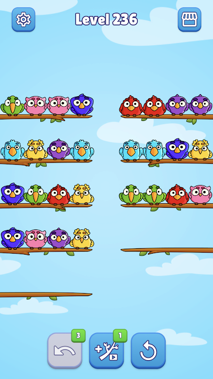 Birds Sort Puzzle Screenshot1