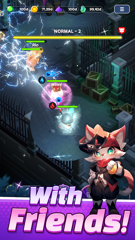 Tower Cat Battle: Idle Cat RPG Screenshot4