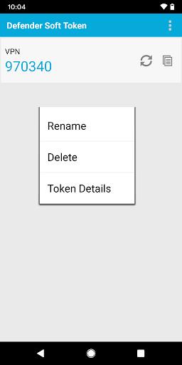 Defender Soft Token Screenshot4