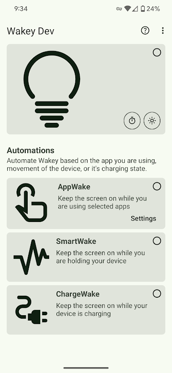 Wakey: Keep Screen On Screenshot1