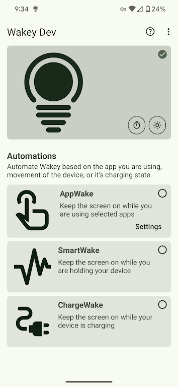 Wakey: Keep Screen On Screenshot2