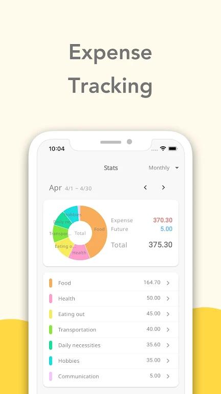 ExpenseTracking - Very simple Screenshot1