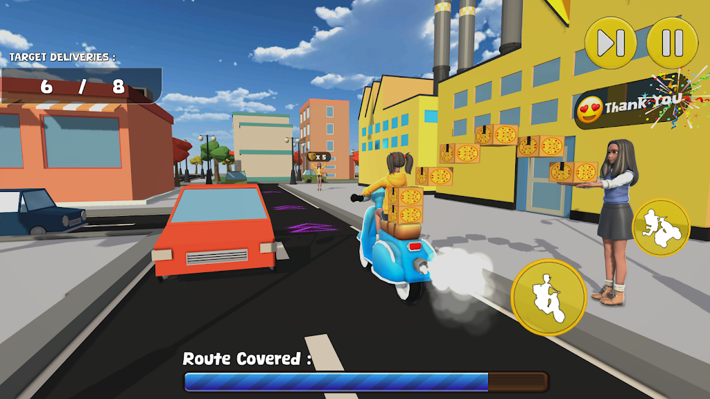 Pizza Food Delivery Boy Rider Screenshot1