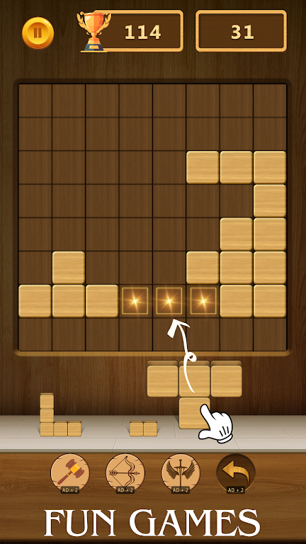 Wood Block Puzzle - Games 2024 Screenshot3