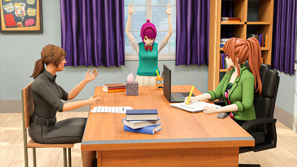Anime School Teacher 3d Screenshot1