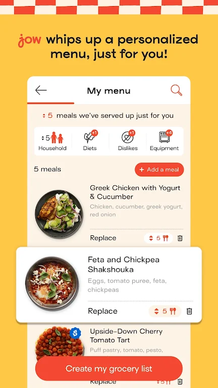 Jow - easy recipes & groceries Screenshot2