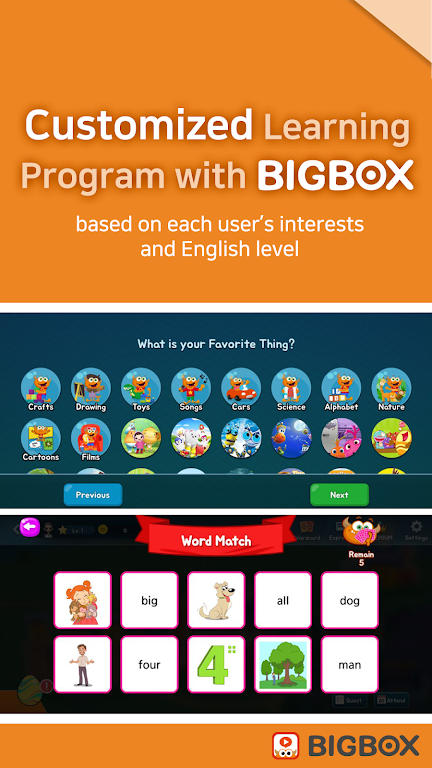 BIGBOX - Fun English Learning Screenshot2