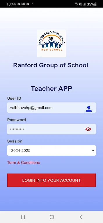 RANFORD SCHOOL TEACHER APP Screenshot1